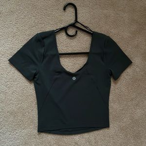 COPY - Gray Lululemon Align Tee. Size 4. Worn ONE TIME. Like New!!!